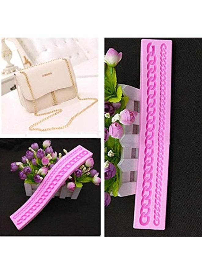 KOOTIPS Diamond Chain Silicone Fondant Mold Cake Decorating Pastry Gum Pastry Tool Kitchen Tool Sugar Paste Baking Mould Cookie Pastry - Image 2